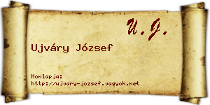 Ujváry József névjegykártya