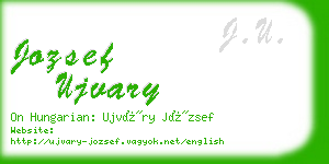 jozsef ujvary business card